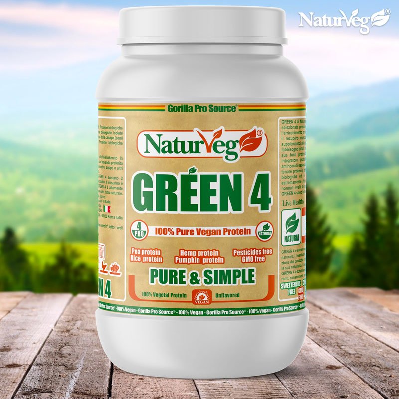 Naturveg Green 4 - Integratore Proteine Biologiche